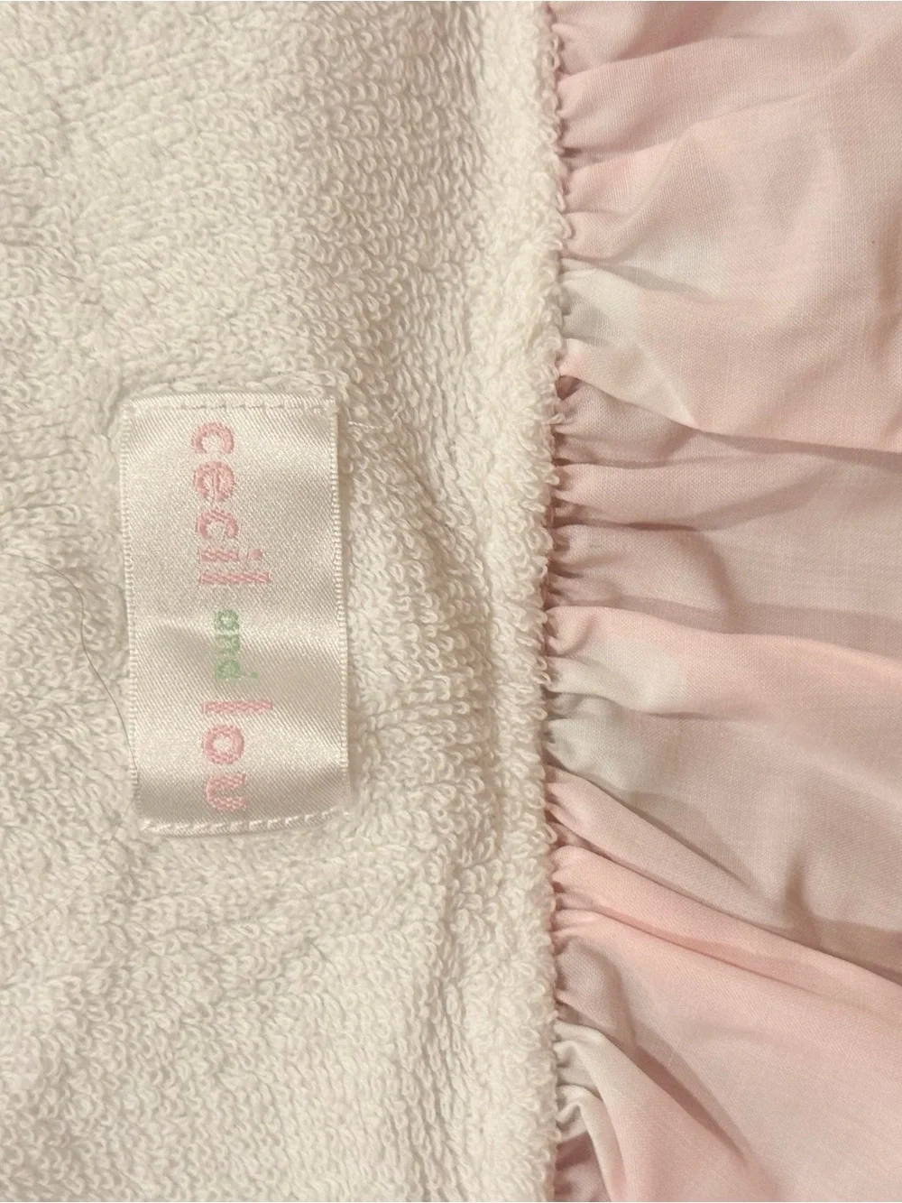 3T Cecil and Lou Mickey pink and white ruffle one piece swimsuit and towel set